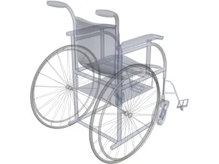 Wheelchair 3D Model preview