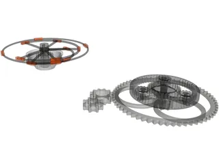 Gears 3D Model preview