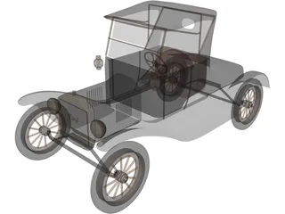 Ford T 3D Model preview