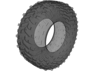 Tire Off Road 3D Model preview