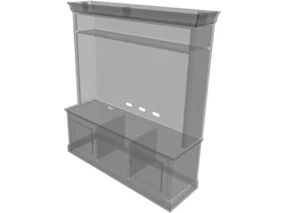 TV Cabinet 3D Model preview