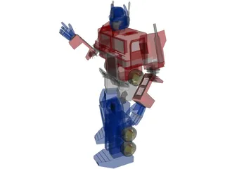 Transformers Optimus Prime 3D Model preview