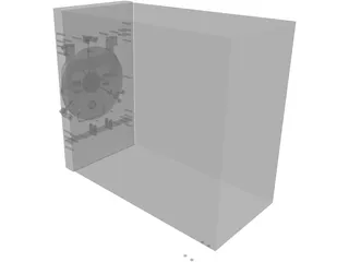 Secure Vault with Laser Security 3D Model preview