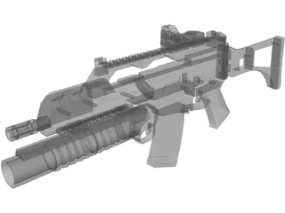 H&K G36 3D Model preview