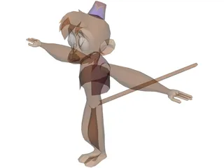 Abu the Monkey 3D Model preview