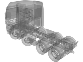 Mercedes-Benz Titan Truck 3D Model preview