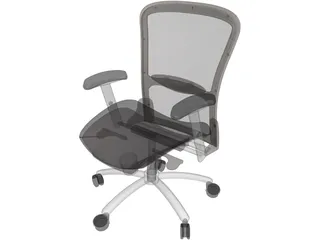 Executive Office Chair Electra 3D Model preview