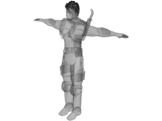 Chris Redfield 3D Model preview