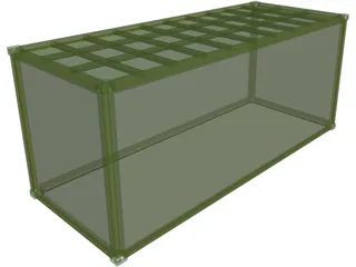Container 20ft 3D Model preview