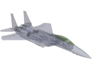 McDonnell Douglas F-15E 3D Model preview