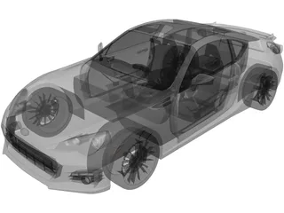 Subaru BRZ 3D Model preview