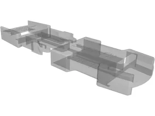 Snap Fit Buckle 3D Model preview