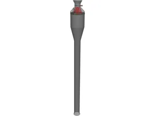 Pulsejet Engine 3D Model preview