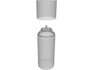 Spray Can 3D Model preview