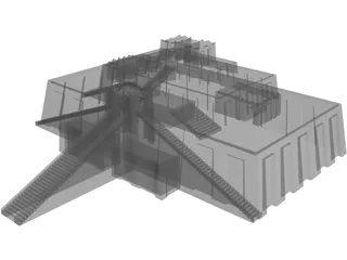 Ziggurat of Ur 3D Model preview
