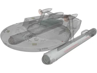 USS Miranda 3D Model preview