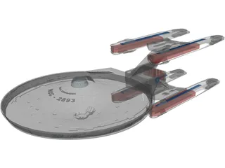 USS Stargazer 3D Model preview