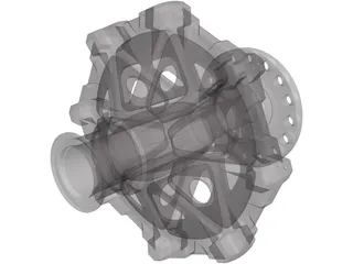 Traction Sheave 3D Model preview