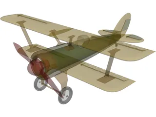Heinrich Pursuit Fighter 3D Model preview