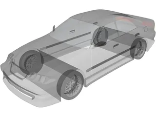 Toyota Mark II (X100) 3D Model preview