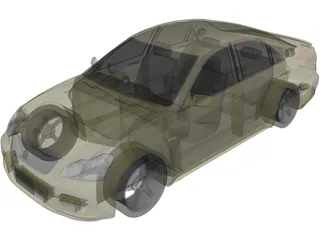 Toyota Crown S180 3D Model preview