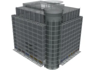 Departement Store of Modern Building 3D Model preview