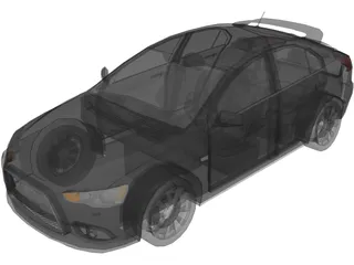 Mitsubishi Lancer Sportback (2009) 3D Model preview