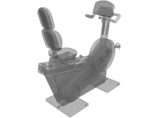 Exercise Cycle 3D Model preview