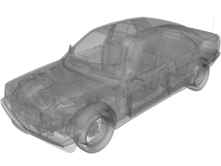 Mercedes-Benz 190 (W201) 3D Model preview