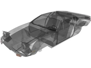 De Tomaso Pantera Body 3D Model preview