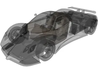 Pagani Zonda C12 3D Model preview
