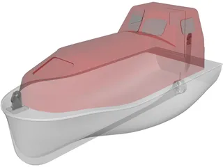 Life Boat 3D Model preview