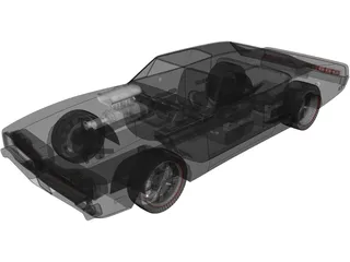 Dodge Charger Custom (1969) 3D Model preview