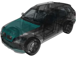BMW X5 xDrive48i (2010) 3D Model preview