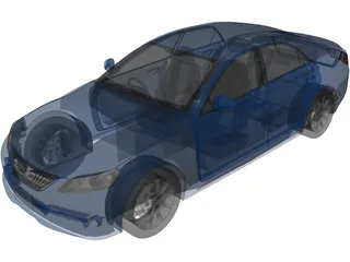 Toyota Mark X 3D Model preview