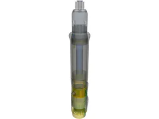 Atlas Copco Screwdriver 3D Model preview