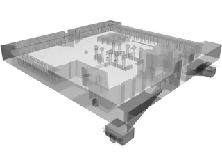 Temple of Karnak Rebuilt 3D Model preview