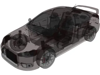 Mitsubishi Lancer Evo X 3D Model preview