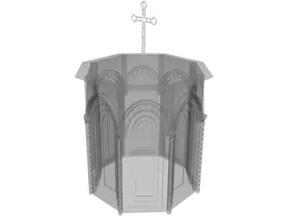 Church Tower 3D Model preview