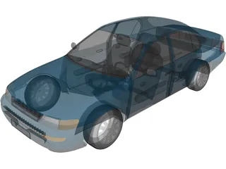 Toyota Corolla 1.6 XE.I. 3D Model preview
