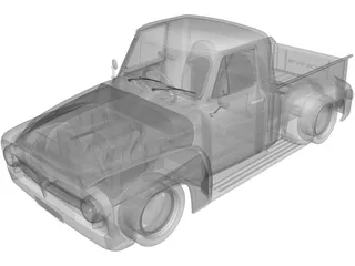 Ford F-100 (1955) 3D Model preview