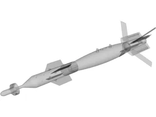 GBU-12 500lb Laser Guided Missile 3D Model preview