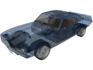 Chevrolet Camaro SS (1969) 3D Model preview