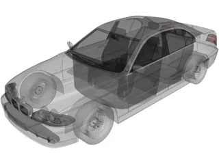 BMW 5-Series E39 3D Model preview