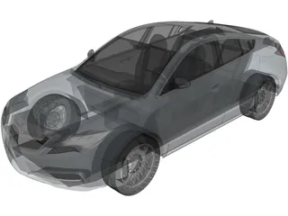 Acura ZDX (2010) 3D Model preview