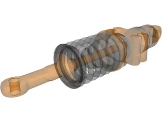Formula Renault 3.5 Rear Suspension Damper 3D Model preview