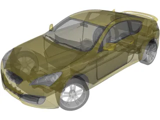Hyundai Genesis Coupe 3D Model preview