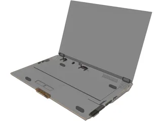 Toshiba Laptop 3D Model preview