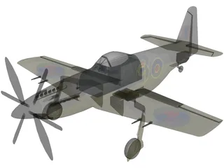 Martin Baker MB 5 3D Model preview