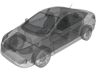 Hyundai Solaris 3D Model preview